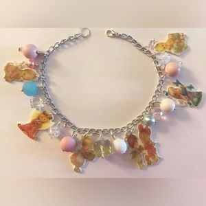 Cute little Kitsch Kids At Play Charm Bracelet